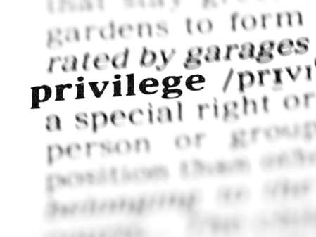The word “privilege” highlighted in the dictionary.