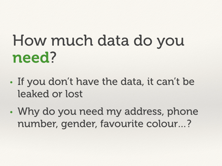 How much data do you need?