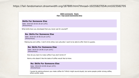 A screenshot of a discussion thread with 6063 comments, with the topic “Skills for Someone Else”.