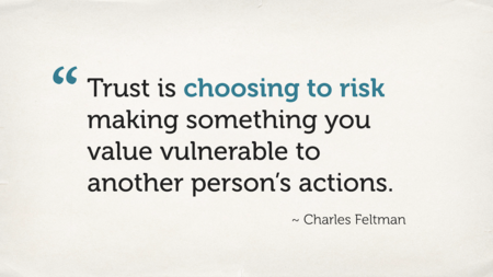 The previous slide with “choosing to risk” highlighted.