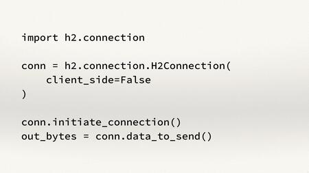 Example code for creating an HTTP/2 server with hyper-h2.