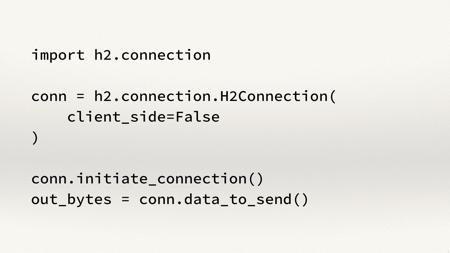 Example code for creating an HTTP/2 server with hyper-h2.