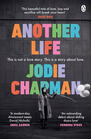 The cover of “Another Life”. A woman in a black-and-white scene holds some balloons which are blowing away, while the title of the book is shown in coloured letters.