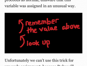 A web page showing a hand-drawn diagram with some red text, and a black background which makes the diagram impossible to follow.