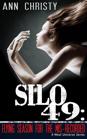 The cover of “Silo 49: Flying Season For the Mis-Recorded”. A woman with long flowing hair looks upward.