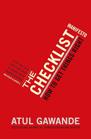 The cover of “The Checklist Manifest”. The title and subtitle are stylised to form a tickmark made of text.