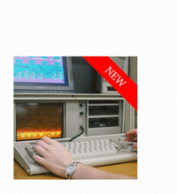 Screenshot of the site with a light background, an image of a computer with a red banner across it.