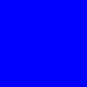 A deep blue square which is highly saturated