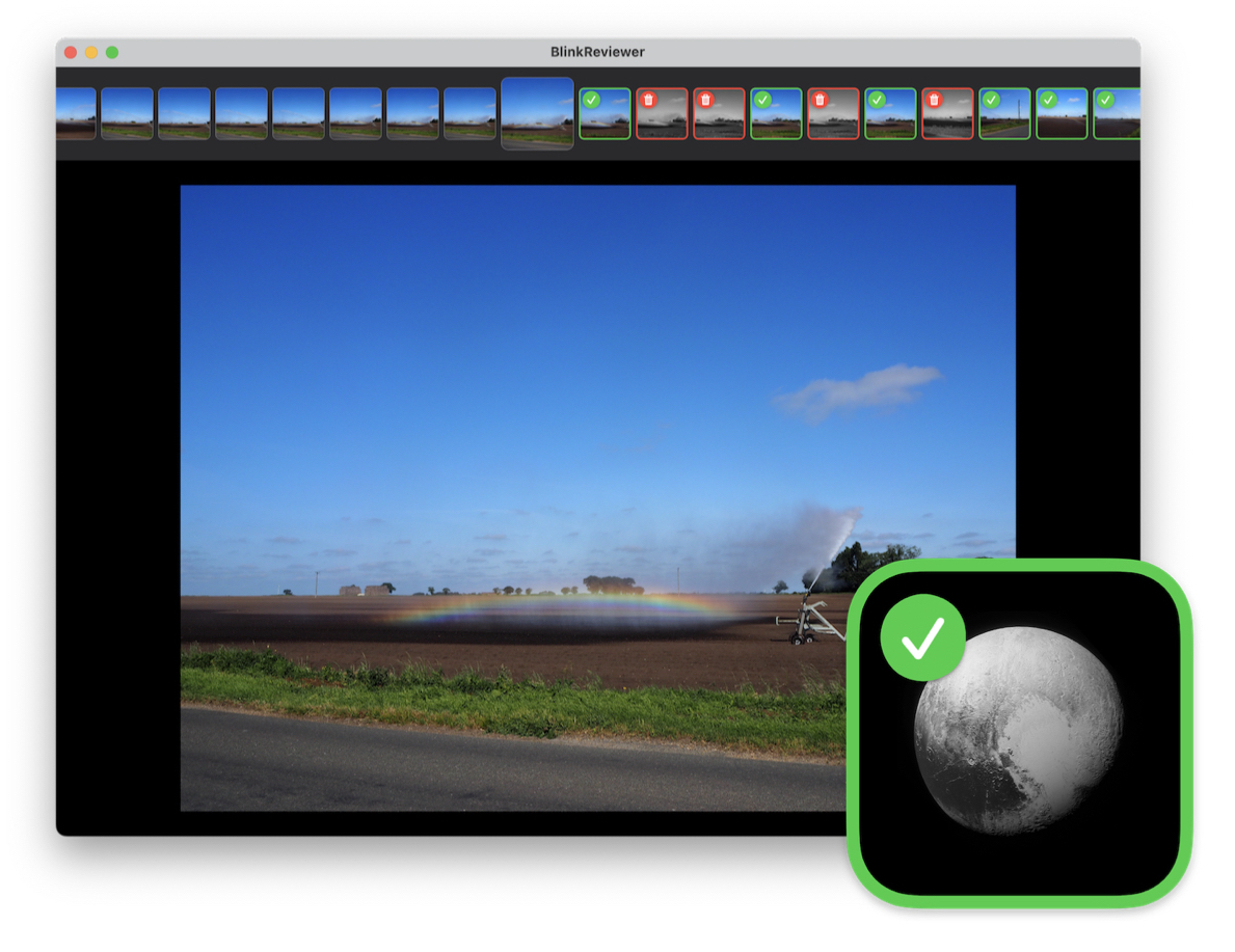 Screenshot of the app