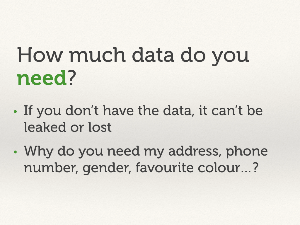 How much data do you need?
